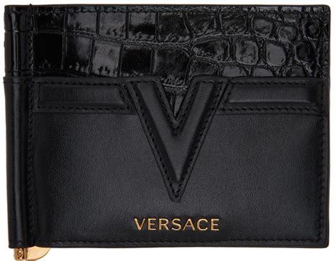 versace black v wallet|versace wallet price.